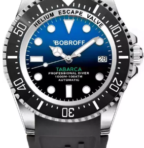 Bobroff  Orologio sportivo in gomma nera