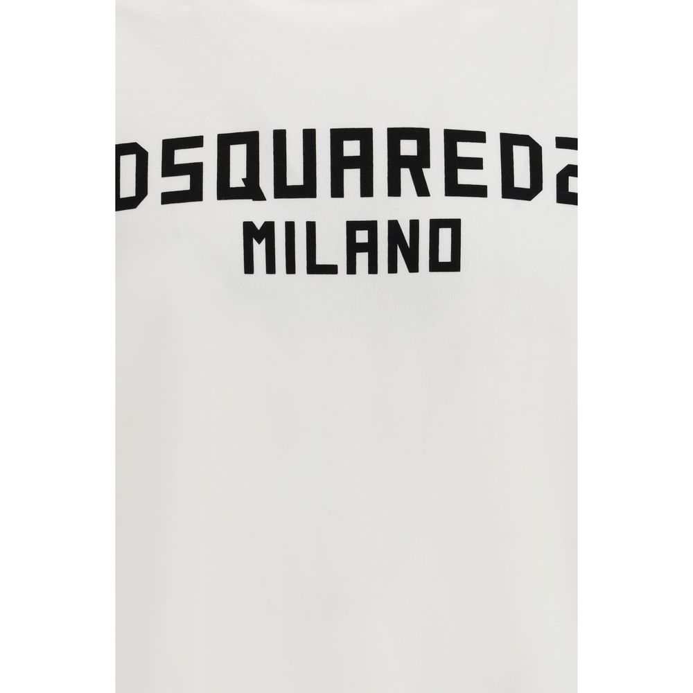 Dsquared² White Cotton T-Shirt - immagine 3