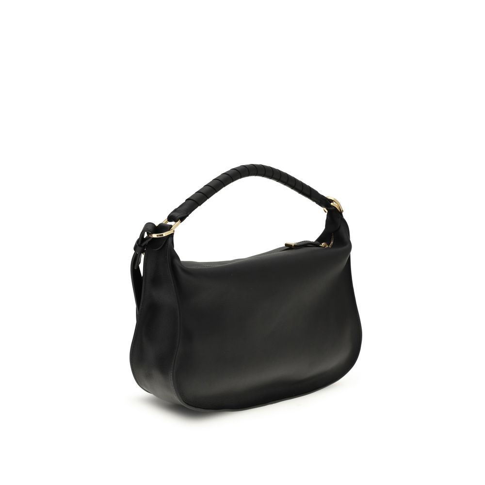Chloé Black Calf Leather Bos Taurus Shoulder Bag - immagine 3