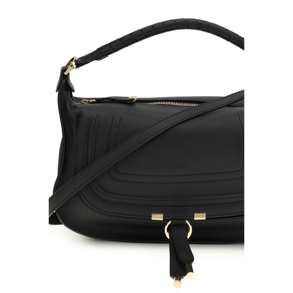 Chloé Black Calf Leather Bos Taurus Shoulder Bag - immagine 4
