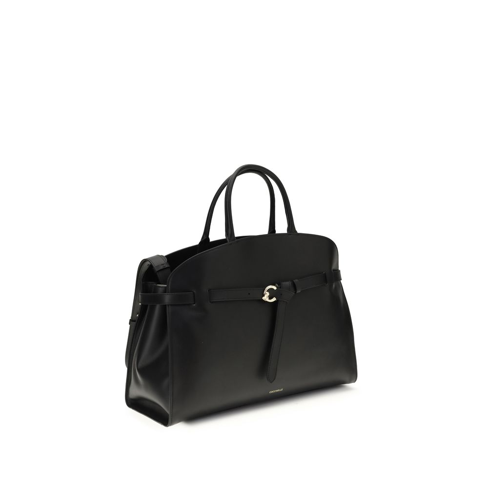 Coccinelle Black Calf Leather Bos Taurus Handbag - immagine 2