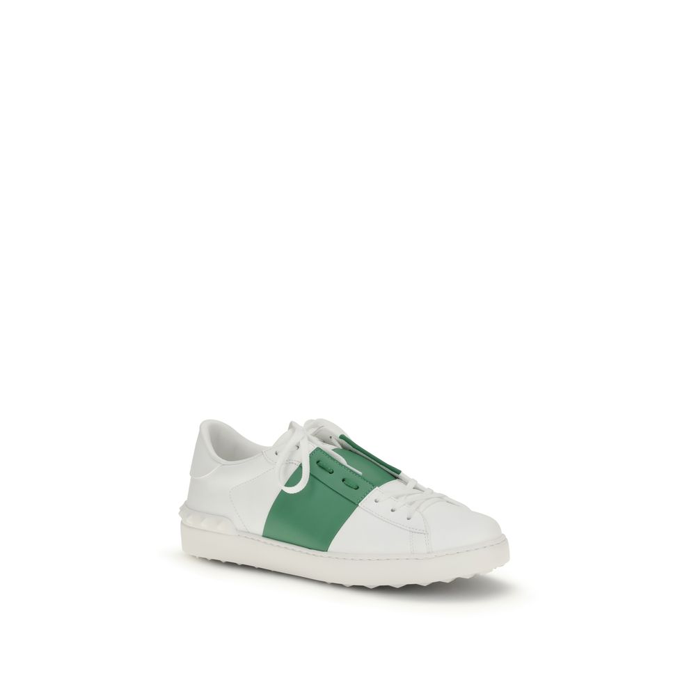 Valentino Garavani White Calf Leather Bos Taurus Low Top Sneakers - immagine 2