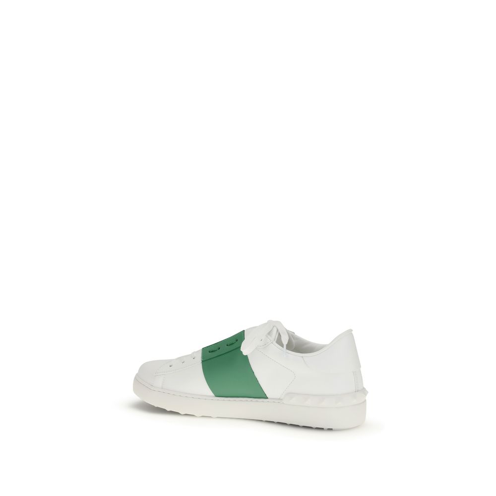 Valentino Garavani White Calf Leather Bos Taurus Low Top Sneakers - immagine 3