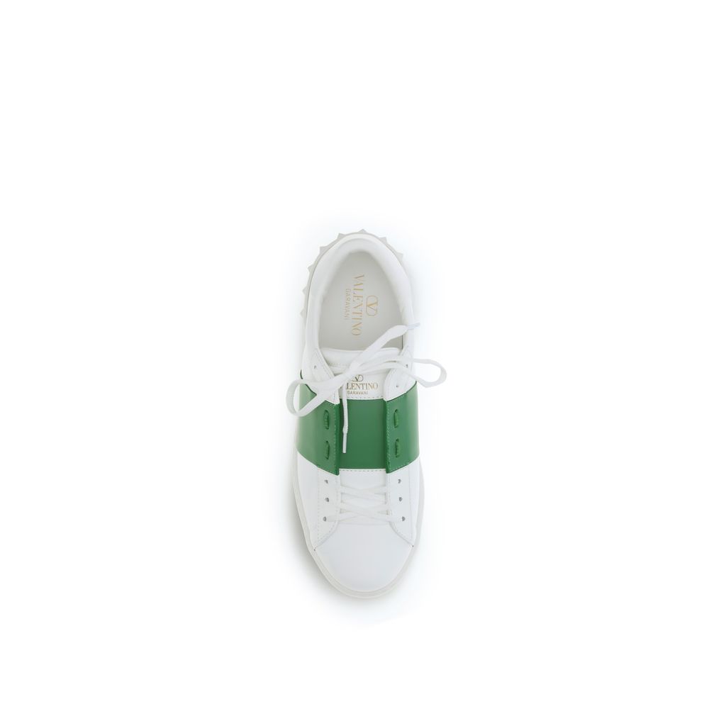Valentino Garavani White Calf Leather Bos Taurus Low Top Sneakers - immagine 4