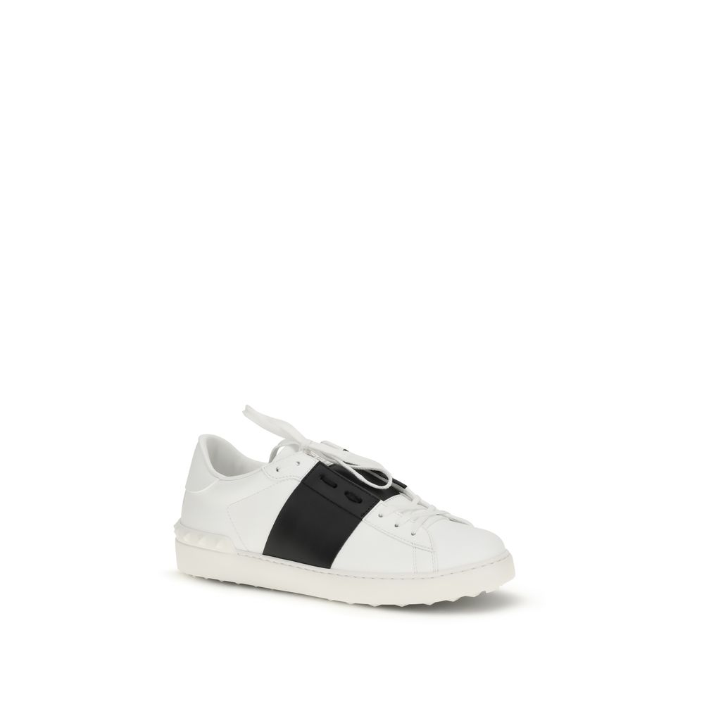 Valentino Garavani White Calf Leather Bos Taurus Low Top Sneakers - immagine 2