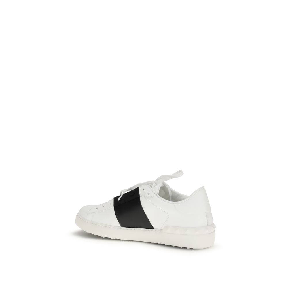 Valentino Garavani White Calf Leather Bos Taurus Low Top Sneakers - immagine 3
