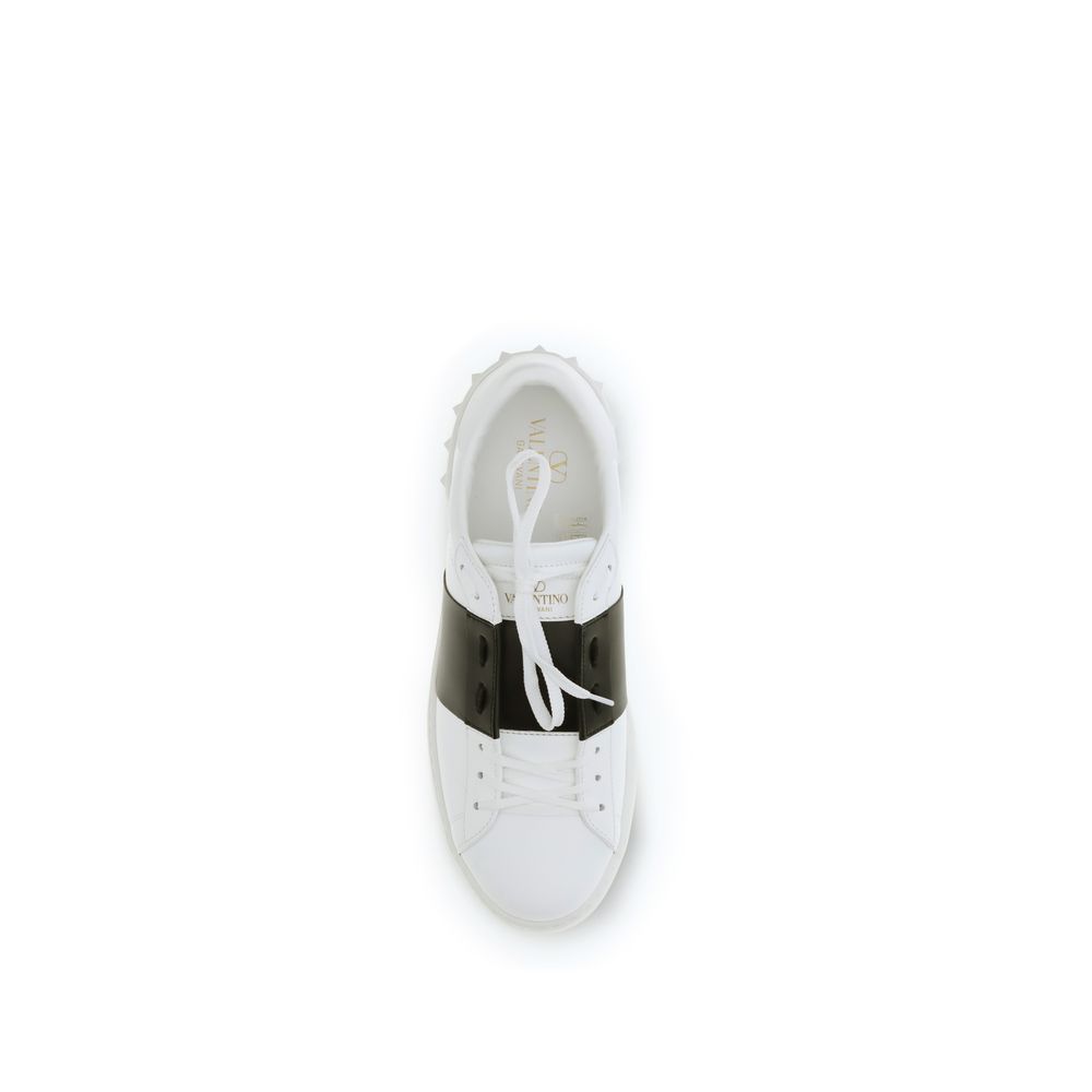 Valentino Garavani White Calf Leather Bos Taurus Low Top Sneakers - immagine 4