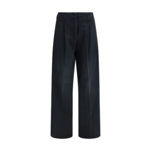 Golden Goose Black Cotton Casual Pants