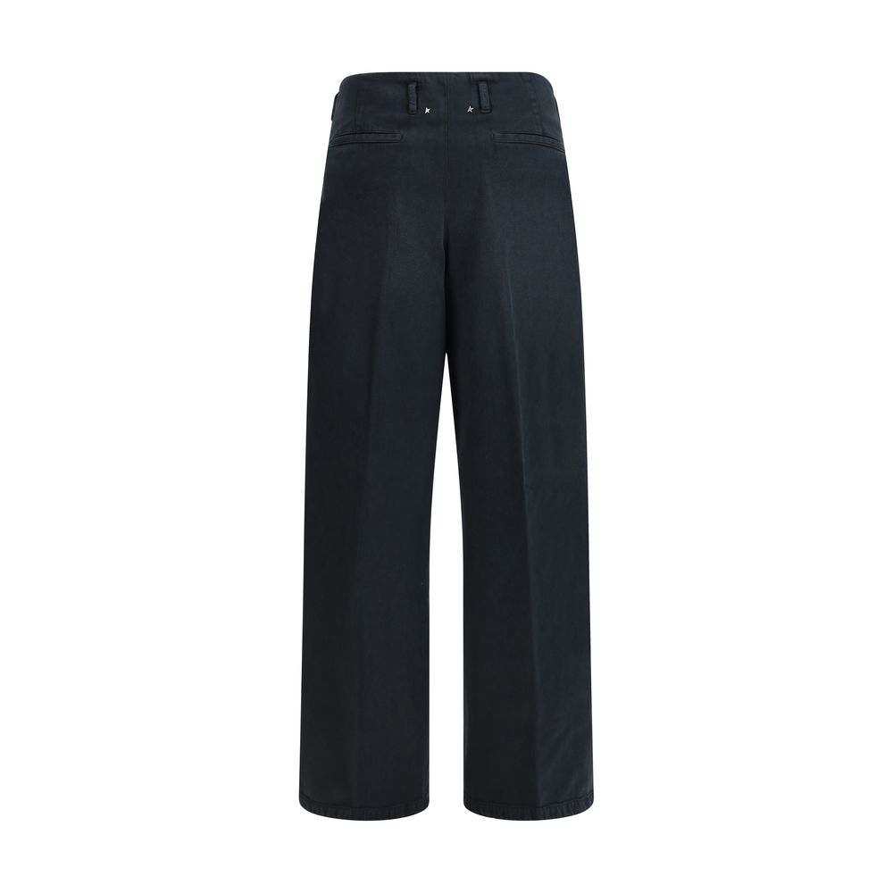 Golden Goose Black Cotton Casual Pants - immagine 2