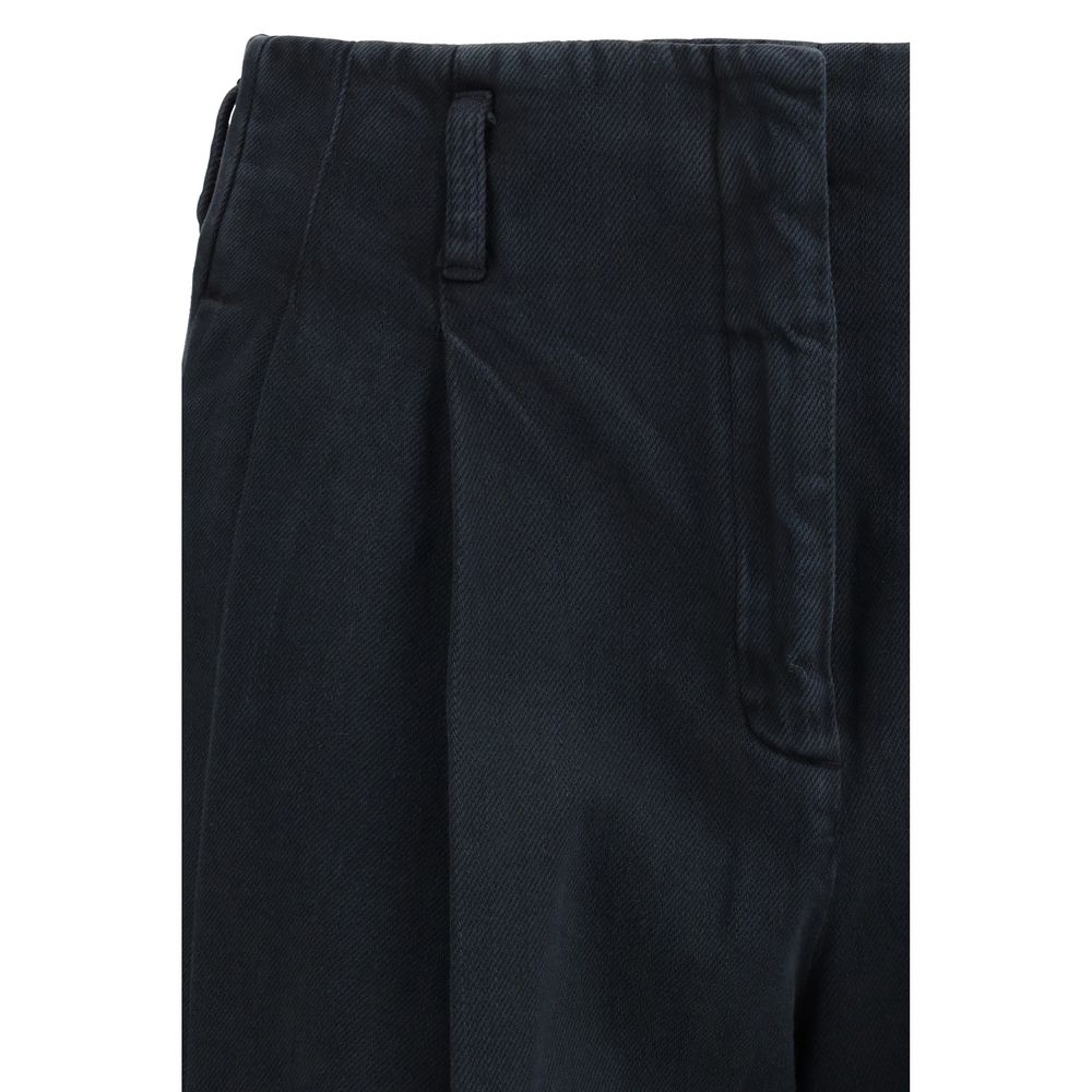 Golden Goose Black Cotton Casual Pants - immagine 3
