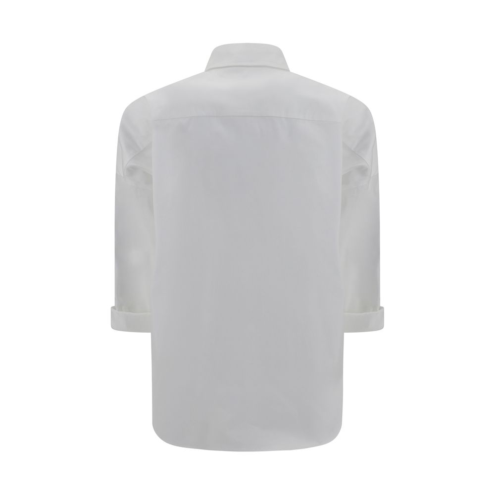 Brunello Cucinelli White Cotton Dress Shirt - immagine 2