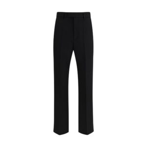 Valentino Black Wool Oves Aries Dress Pants
