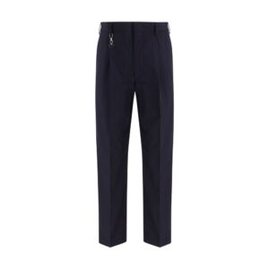 Prada Blue Cotton Casual Pants
