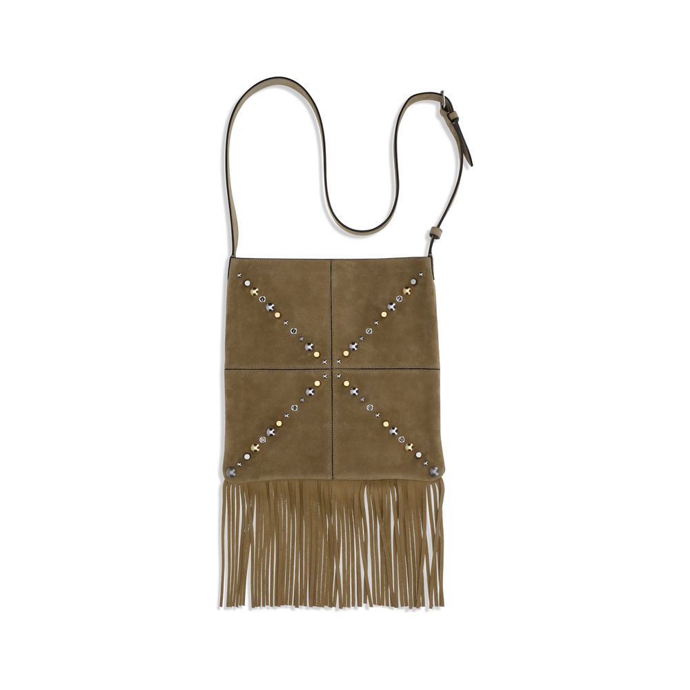 Valentino Garavani Beige Calf Leather Bos Taurus Shoulder Bag - immagine 2