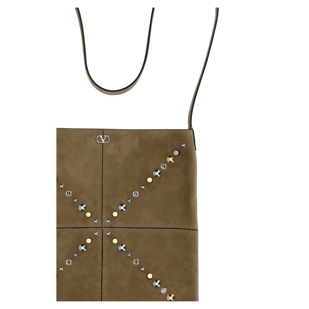 Valentino Garavani Beige Calf Leather Bos Taurus Shoulder Bag - immagine 3