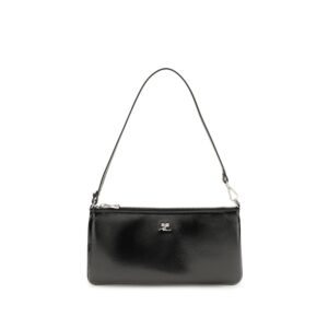 Courrèges Black Cowhide Shoulder Bag