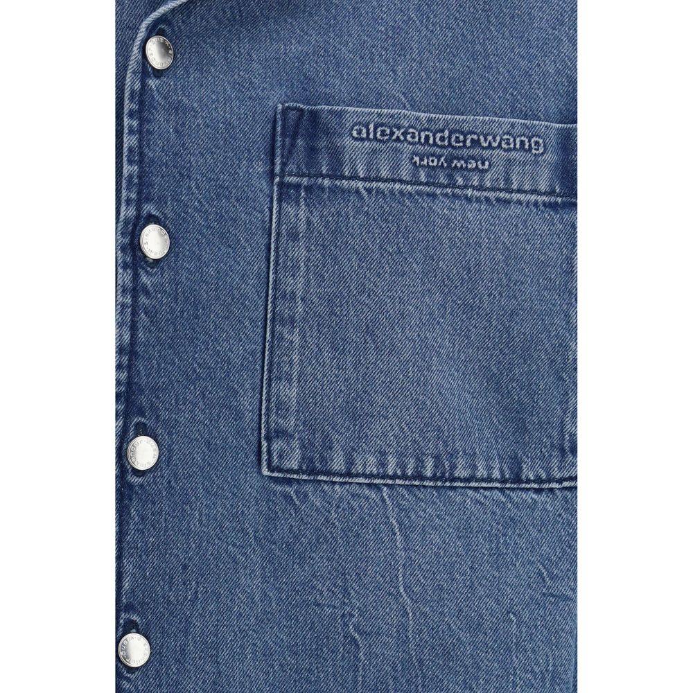 Alexander Wang Blue Denim Shirt - immagine 3