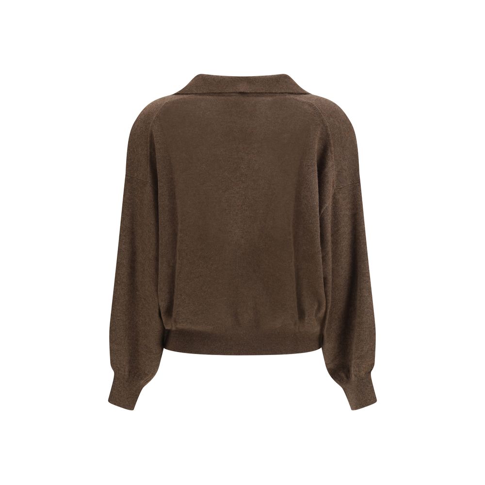 Lisa Yang Brown Cashmere Sweatshirt - immagine 2