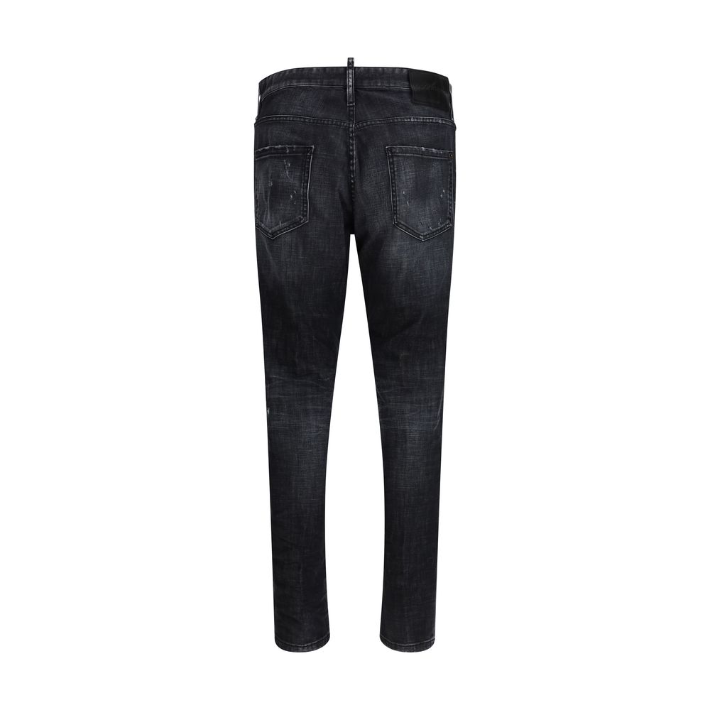 Dsquared² Black Cotton Jeans Denim - immagine 2