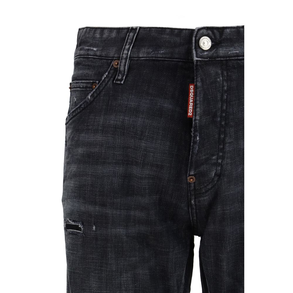 Dsquared² Black Cotton Jeans Denim - immagine 3