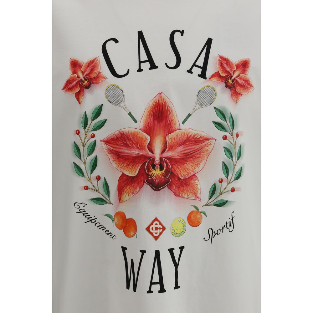 Casablanca White Cotton T-Shirt - immagine 3