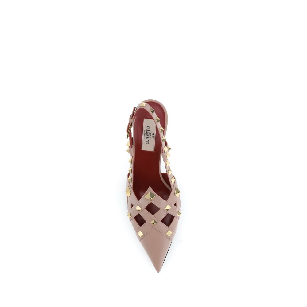 Valentino Garavani Multicolor Goatskin Mid Heel Pumps - immagine 4