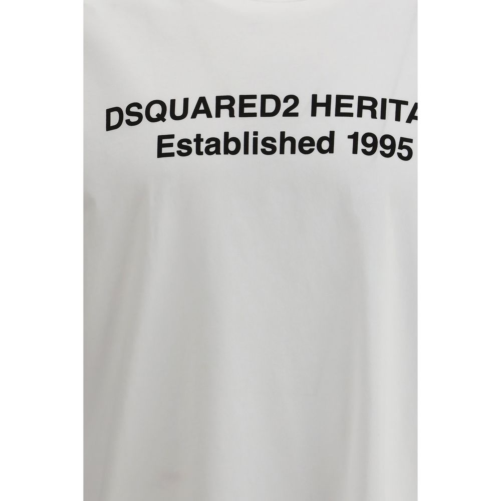 Dsquared² White Cotton T-Shirt - immagine 3