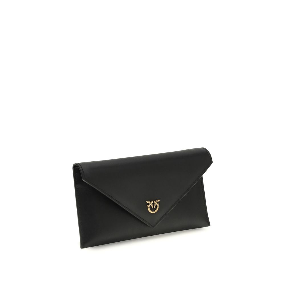 PINKO Black Calf Leather Bos Taurus Clutch Bag - immagine 2