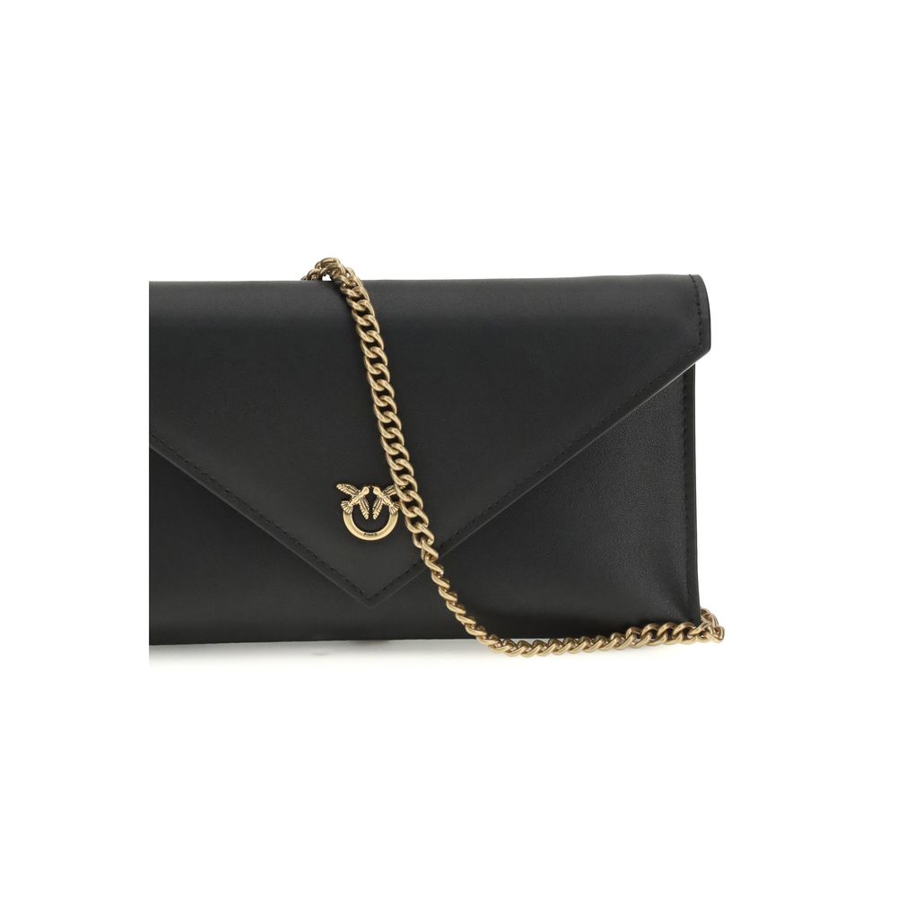 PINKO Black Calf Leather Bos Taurus Clutch Bag - immagine 4