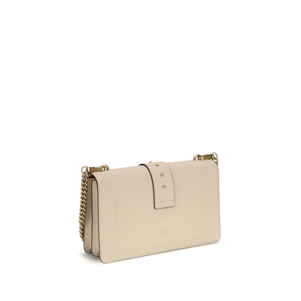 PINKO Beige Calf Leather Bos Taurus Shoulder Bag - immagine 3