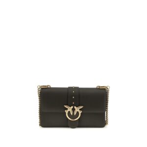 PINKO Bicolor Calf Leather Bos Taurus Shoulder Bag