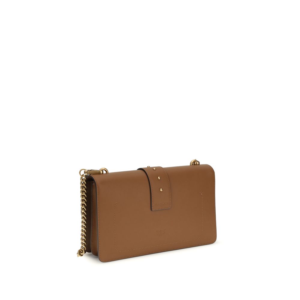 PINKO Brown Calf Leather Bos Taurus Shoulder Bag - immagine 3