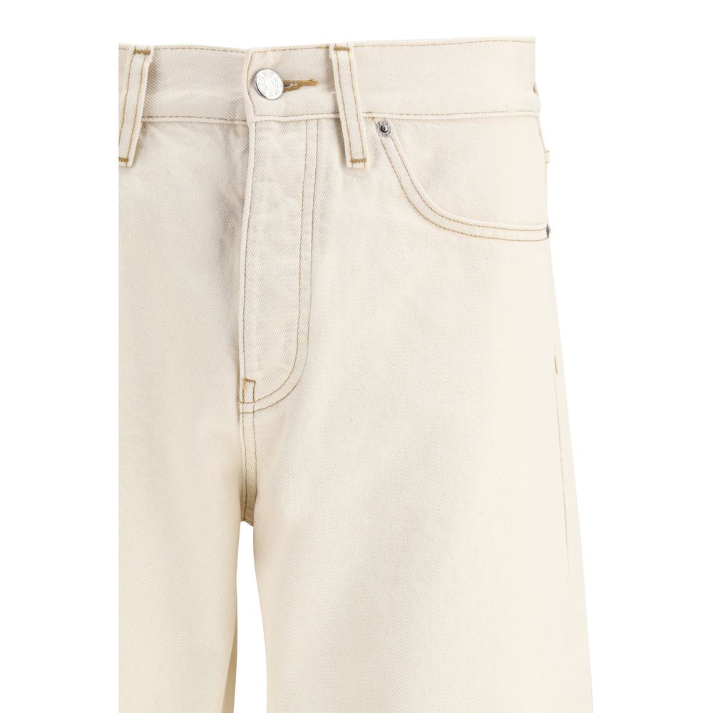 Sunflower Beige Cotton Relaxed Fit Jeans - immagine 3