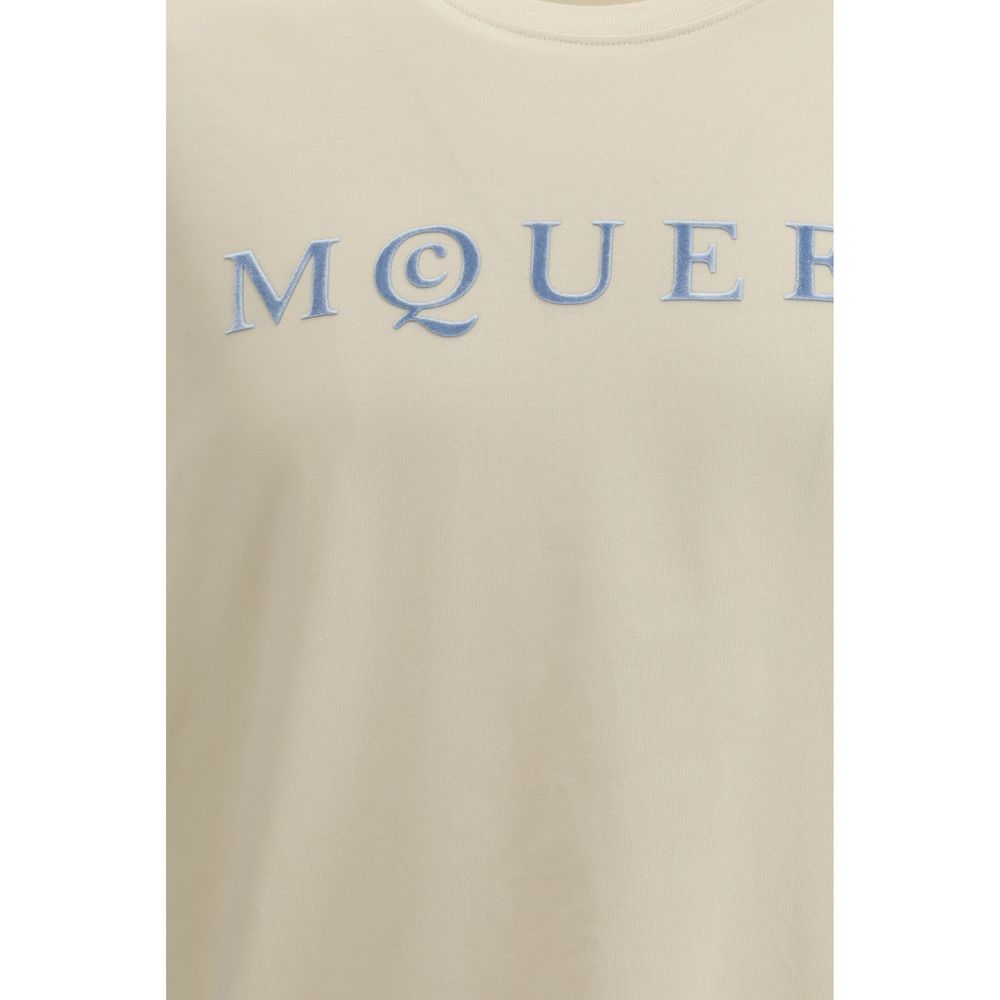 Alexander McQueen Beige Cotton T-Shirt - immagine 3