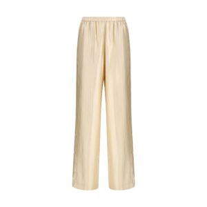 Loulou De Saison Beige Viscose Casual Pants