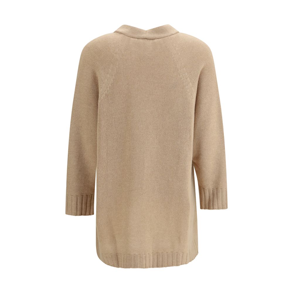 Fabiana Filippi Beige Wool Cardigan - immagine 2