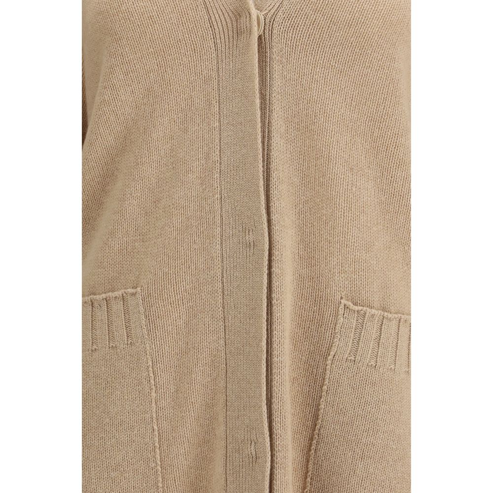 Fabiana Filippi Beige Wool Cardigan - immagine 3
