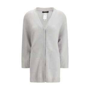 Fabiana Filippi Gray Wool Cardigan