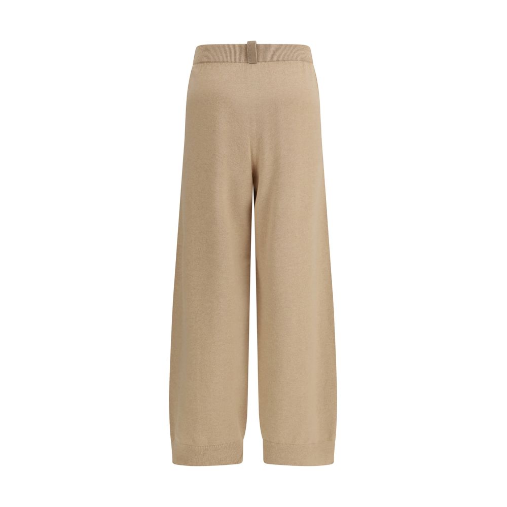 Fabiana Filippi Beige Wool Oves Aries Casual Pants - immagine 2