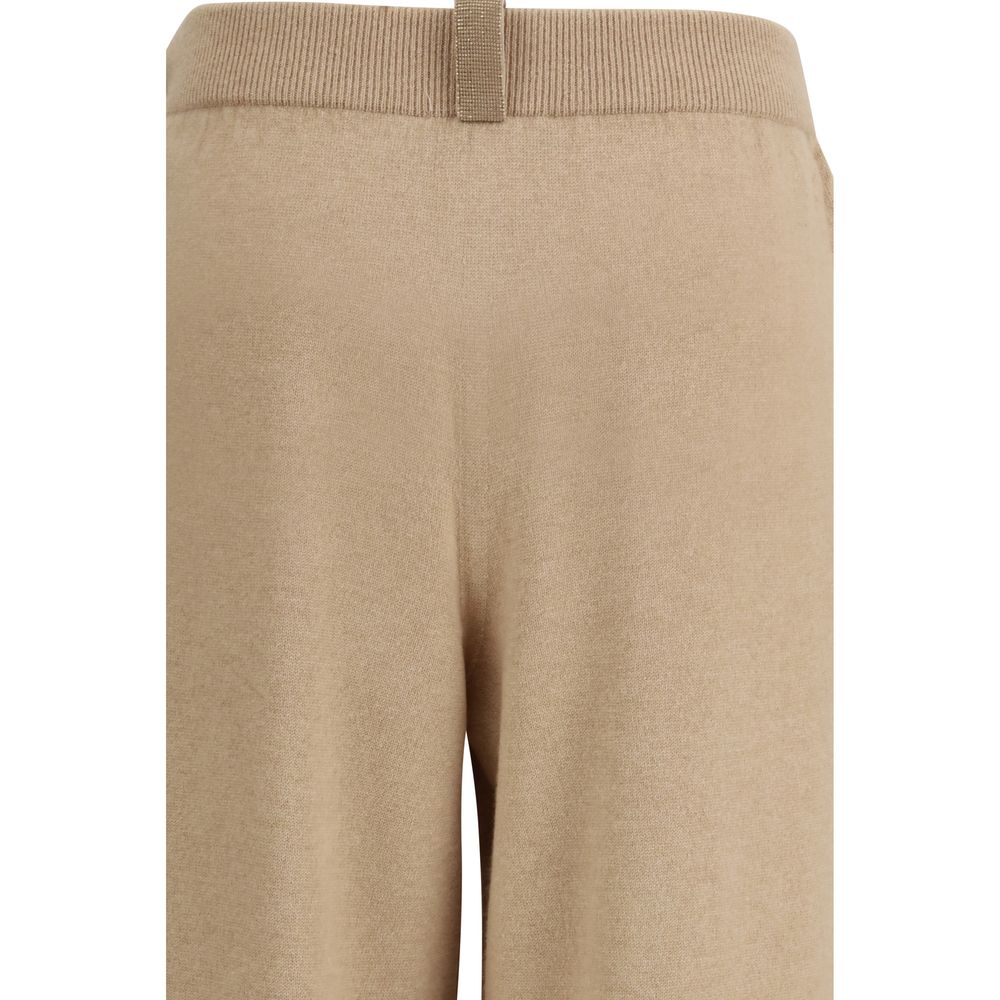Fabiana Filippi Beige Wool Oves Aries Casual Pants - immagine 3