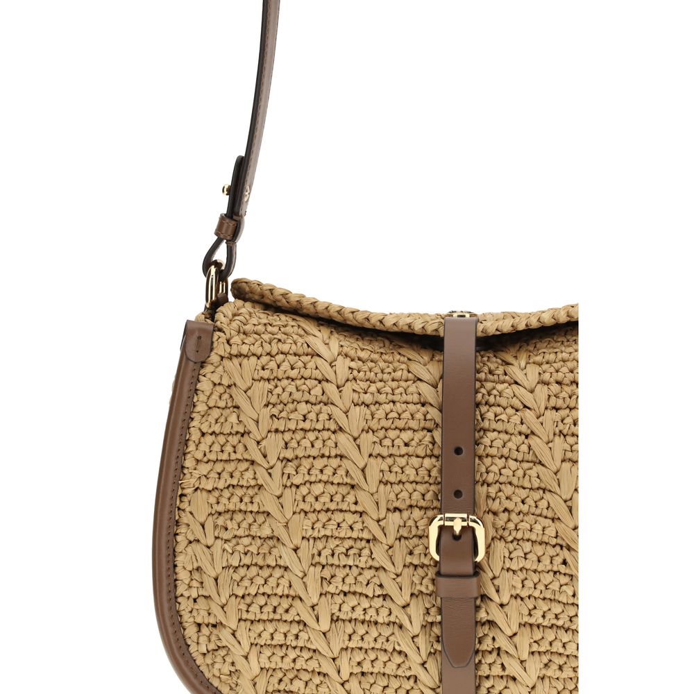 Etro Beige Raffia Shoulder Bag - immagine 4