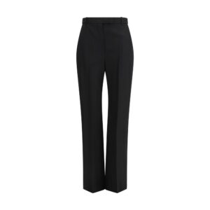 Alexander McQueen Black Wool Oves Aries Dress Pants