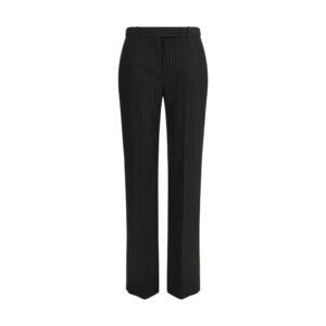 Alexander McQueen Black Wool Oves Aries Dress Pants