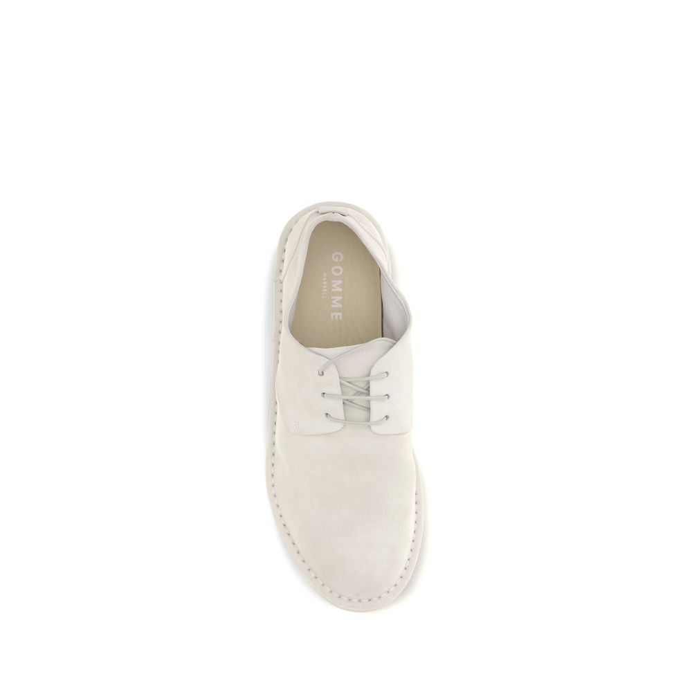 Marsell Beige Calf Leather Bos Taurus Oxfords And Derbies - immagine 4