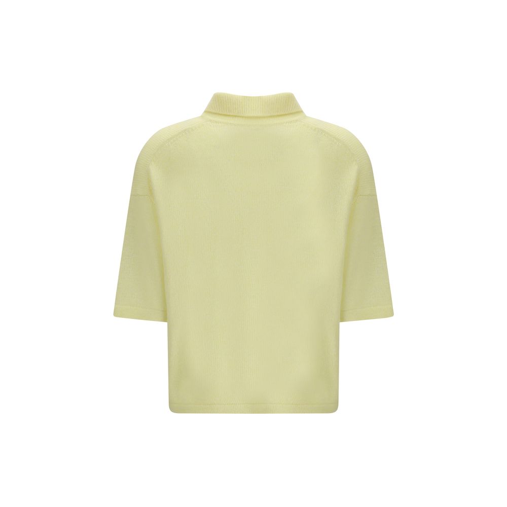 Allude Bicolor Cashmere Polo Shirt - immagine 2