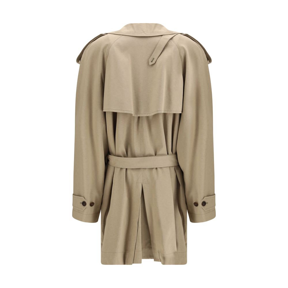 Balenciaga Beige Cotton Trench Coat - immagine 2