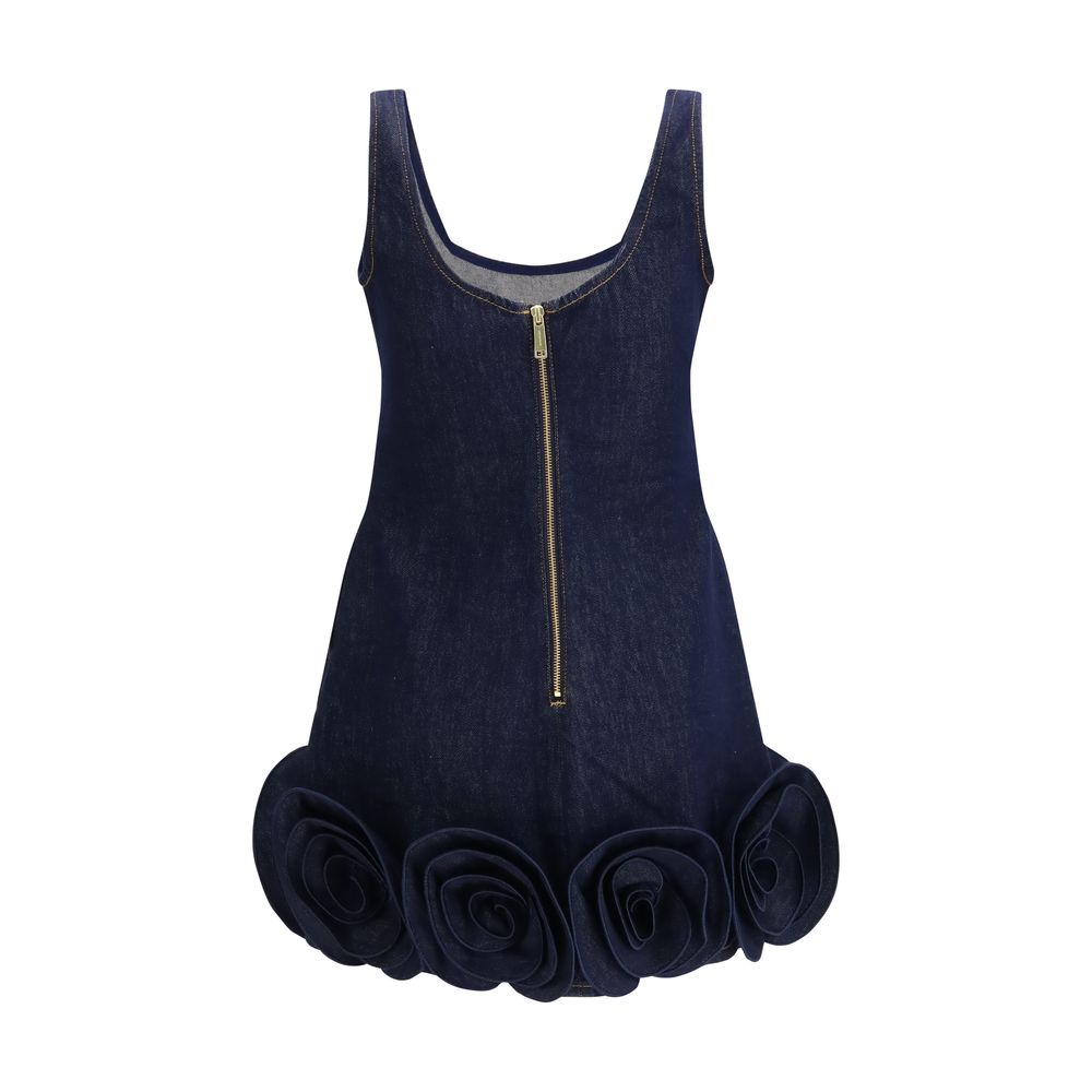 Self-Portrait Blue Cotton Casual Dress - immagine 2