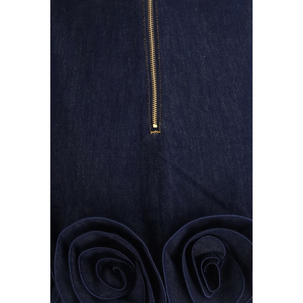 Self-Portrait Blue Cotton Casual Dress - immagine 3
