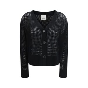 Allude Black Wool Cardigan