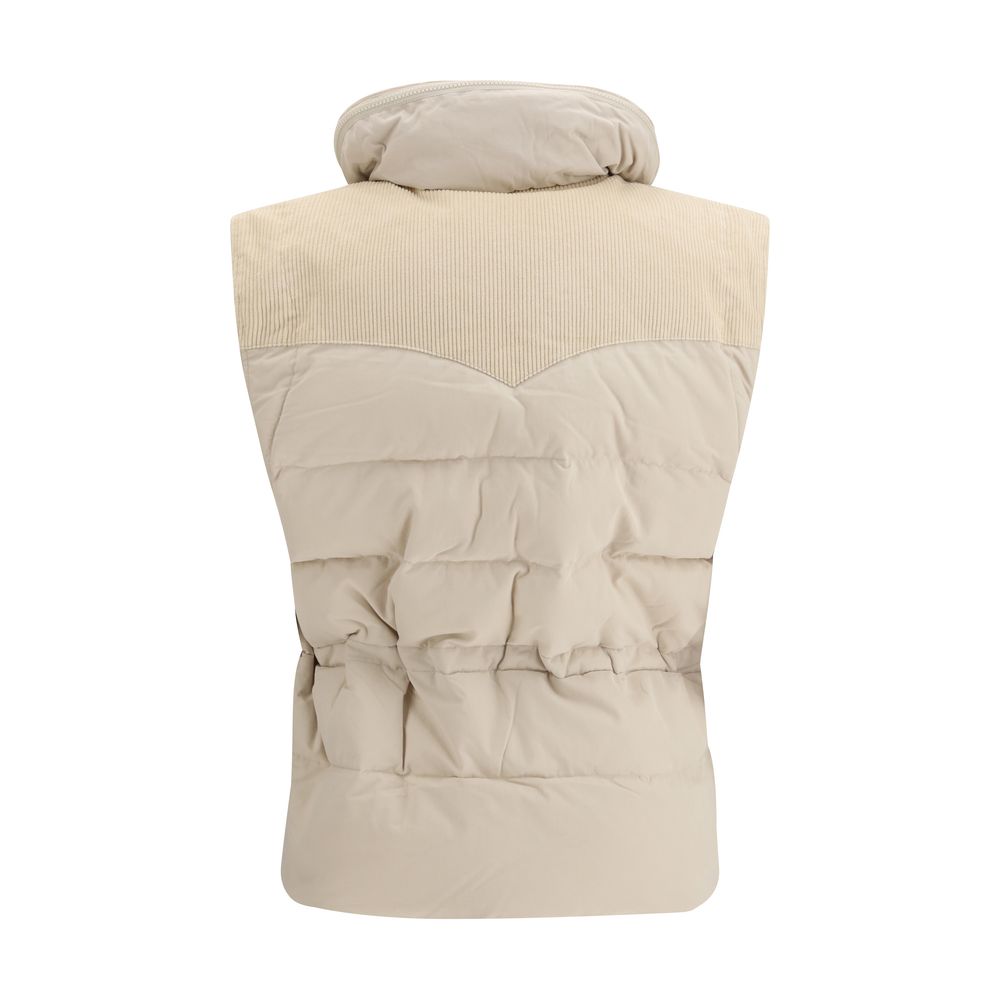 Marant Etoile Beige Polyamide Sleeveless Jacket - immagine 2